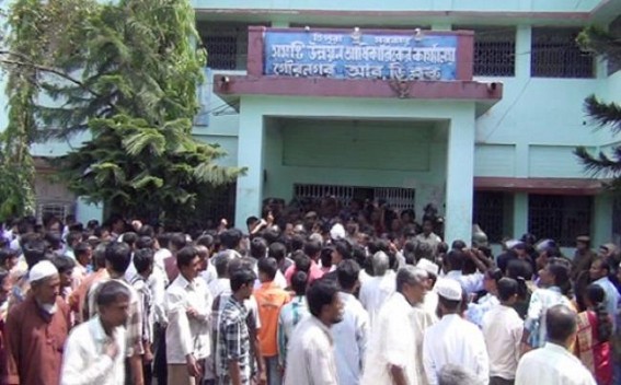 Kailashahar Zilla Congress holds protest rally
